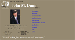 Desktop Screenshot of johndunnlaw.com